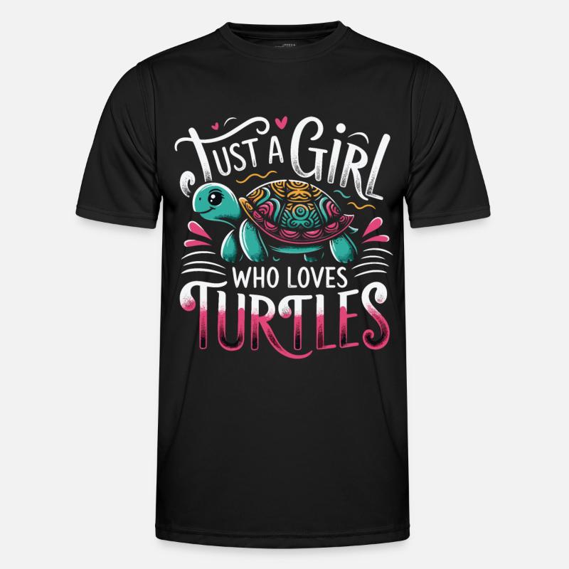 Turtle Sea Turtle Turtle Animal - Men's Functional T-Shirt - black