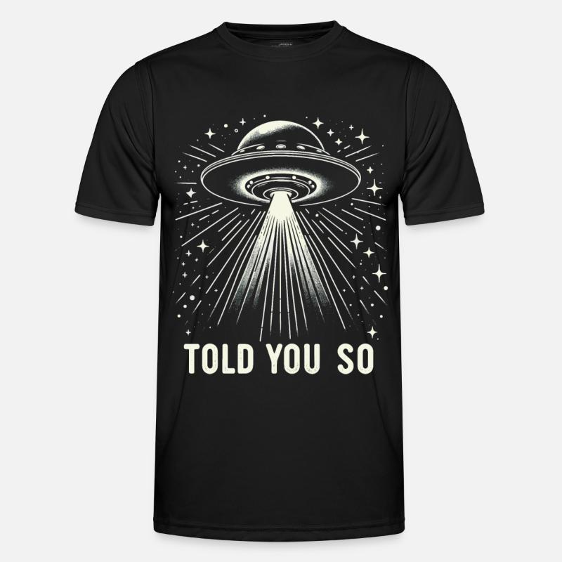Alien UFO Aliens Außerirdischer - Men's Functional T-Shirt - black