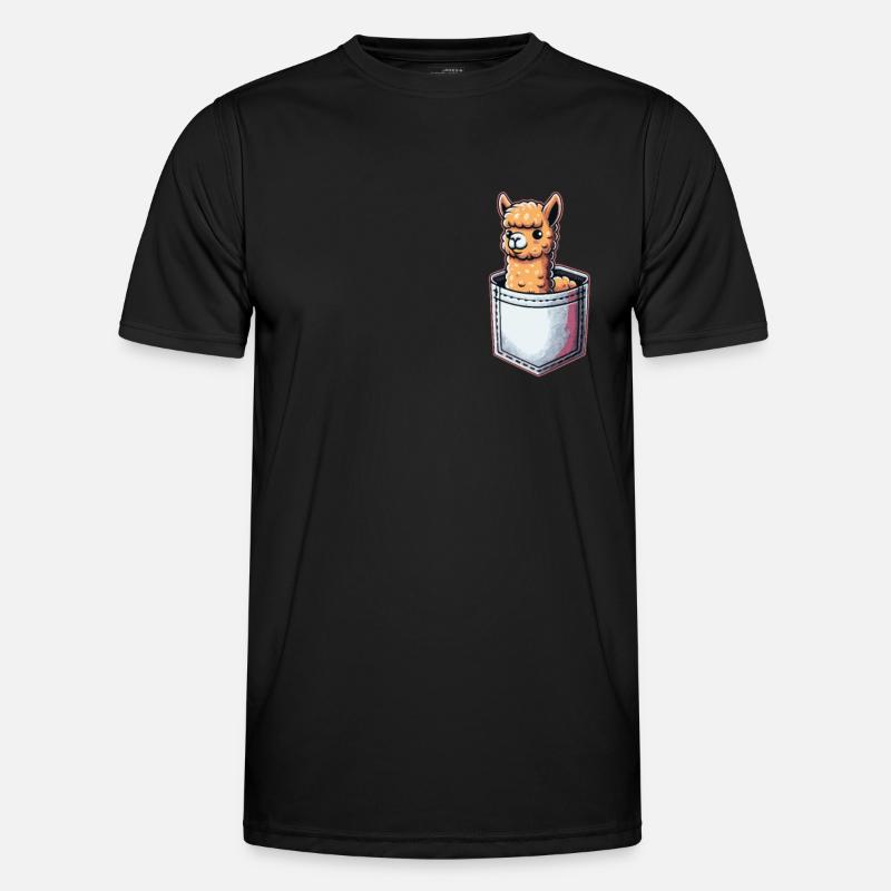 Alpaca Llama - Men's Functional T-Shirt - black
