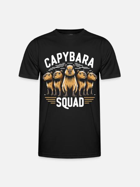 Capybara Wasserschwein Nagetier Tier - Männer Funktions-T-Shirt - Schwarz