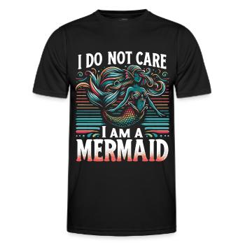 Mermaid Fable Mermaids Fairy Tale - Men's Functional T-Shirt - black - Front - AI Model Male 178 dark (178cm)