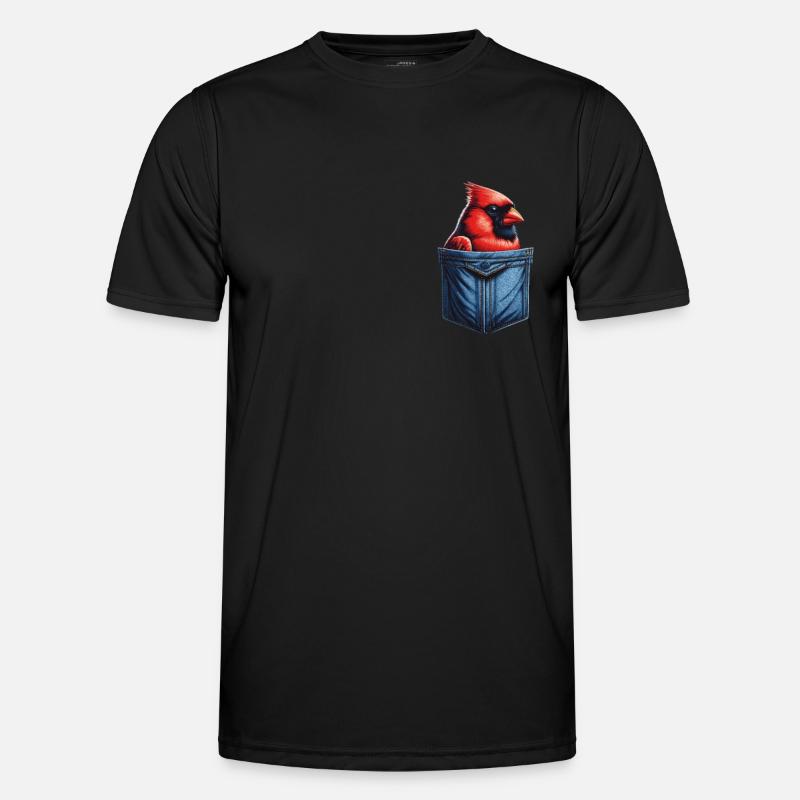 Kardinal Rotkardinal Vogel Roter Kardinal Männer Funktions-T-Shirt