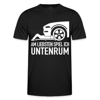 Mechanic Mechanic Workshop Car Mechanic - Men's Functional T-Shirt - black - Front - AI Model Male 178 dark (178cm)