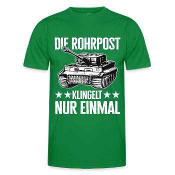 Chars, Chars de combat principaux, Véhicules de combat blindés, Conducteurs de chars - T-shirt sport Homme - vert - Devant - AI Model Male 178 dark (178cm)