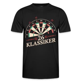Darts Darts Darts Players Darts - Men's Functional T-Shirt - black - Front - AI Model Male 178 dark (178cm)