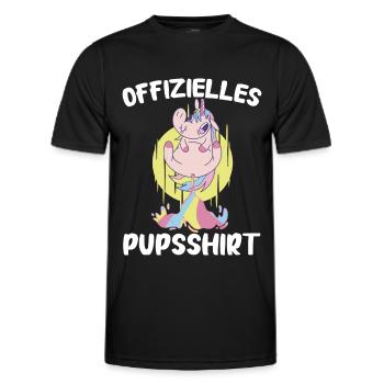 Einhorn Einhörner Fabelwesen Mystisch - Männer Funktions-T-Shirt - Schwarz - Vorne - AI Model Male 178 dark (178cm)