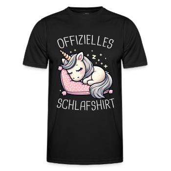Unicorn Unicorns Mythical Creatures Mystical - Men's Functional T-Shirt - black - Front - AI Model Male 178 dark (178cm)