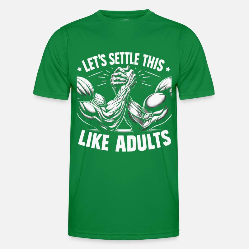 Bras de fer Bras de fer Muscles du lutteur T-shirt sport Homme