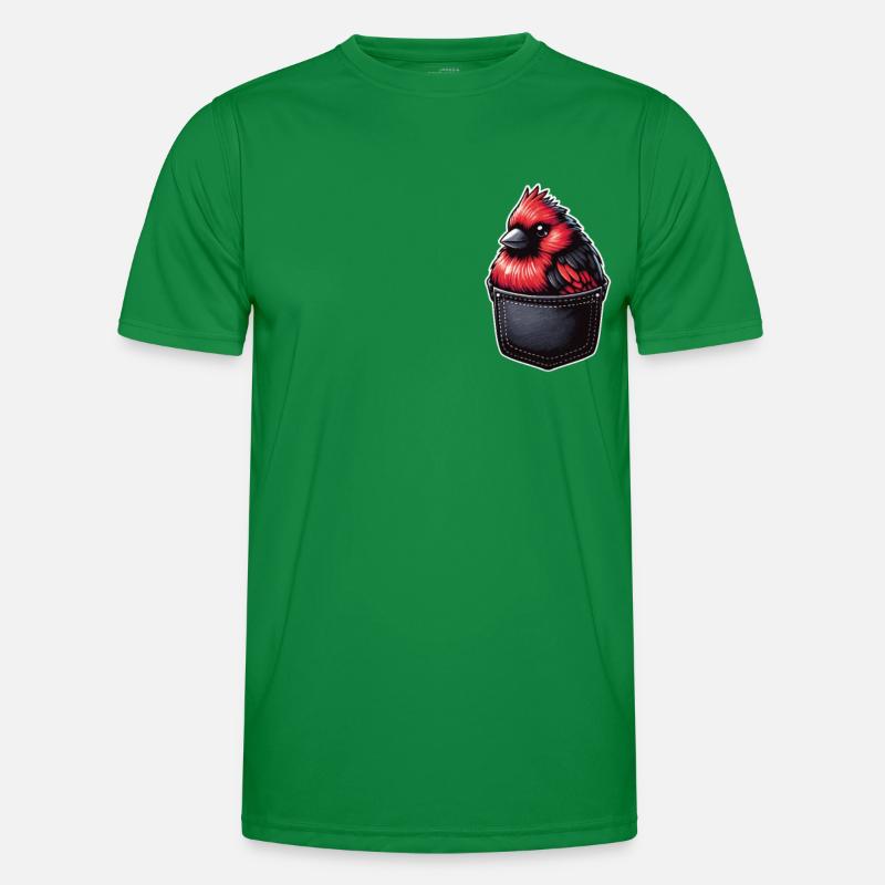 Kardinal Rotkardinal Vogel Roter Kardinal Männer Funktions-T-Shirt