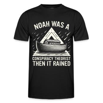 Conspiracy theorist conspiracy theory - Men's Functional T-Shirt - black - Front - AI Model Male 178 dark (178cm)