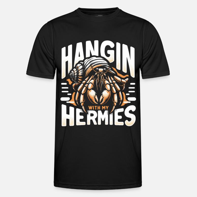 Crab Hermit Crab Crab - Men's Functional T-Shirt - black