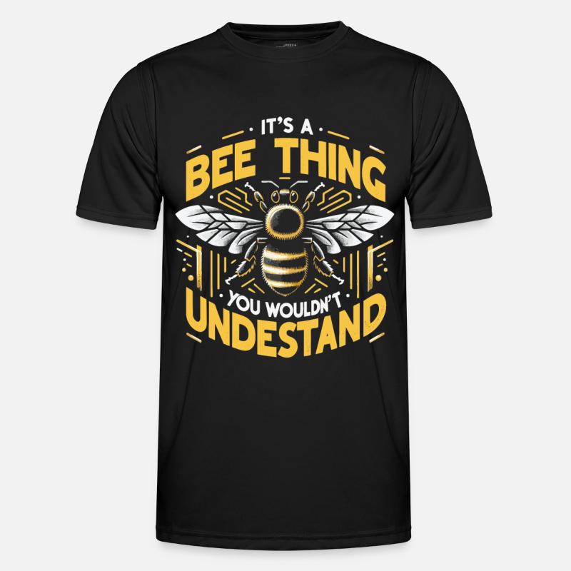 honey bee, beekeeper, bee, bee - Men's Functional T-Shirt - black