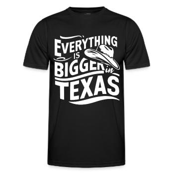 Texas State Texans Texas - Men's Functional T-Shirt - black - Front - AI Model Male 178 dark (178cm)