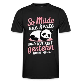 Panda Panda Ours Pandas - T-shirt sport Homme - noir - Devant - AI Model Male 178 dark (178cm)