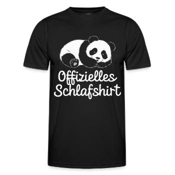 Panda Panda Ours Pandas - T-shirt sport Homme - noir - Devant - AI Model Male 178 dark (178cm)