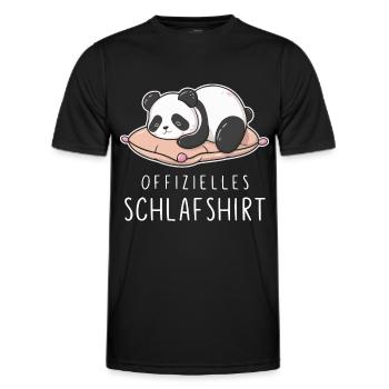 Panda Panda Ours Pandas - T-shirt sport Homme - noir - Devant - AI Model Male 178 dark (178cm)