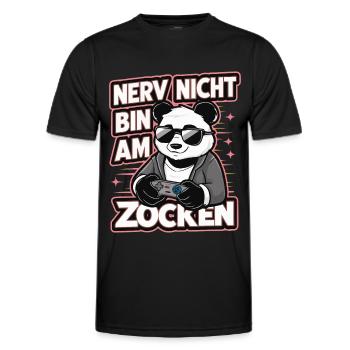 Panda Panda Ours Pandas - T-shirt sport Homme - noir - Devant - AI Model Male 178 dark (178cm)