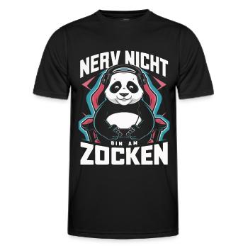 Panda Panda Ours Pandas - T-shirt sport Homme - noir - Devant - AI Model Male 178 dark (178cm)