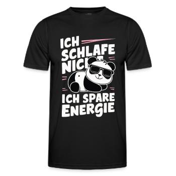 Panda Panda Ours Pandas - T-shirt sport Homme - noir - Devant - AI Model Male 178 dark (178cm)