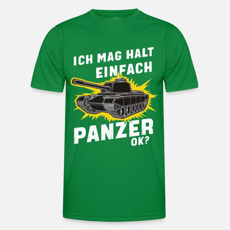 Panzer Kampfpanzer Panzerkampfwagen Panzerfahrer Männer Funktions-T-Shirt