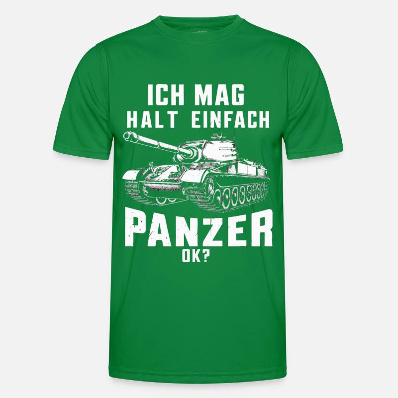 Panzer Kampfpanzer Panzerkampfwagen Panzerfahrer Männer Funktions-T-Shirt