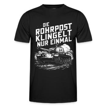 Tanks Main Battle Tanks Tank Tanks Tank Drivers - Men's Functional T-Shirt - black - Front - AI Model Male 178 dark (178cm)