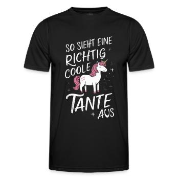 Aunt Aunts Family Godmother - Men's Functional T-Shirt - black - Front - AI Model Male 178 dark (178cm)