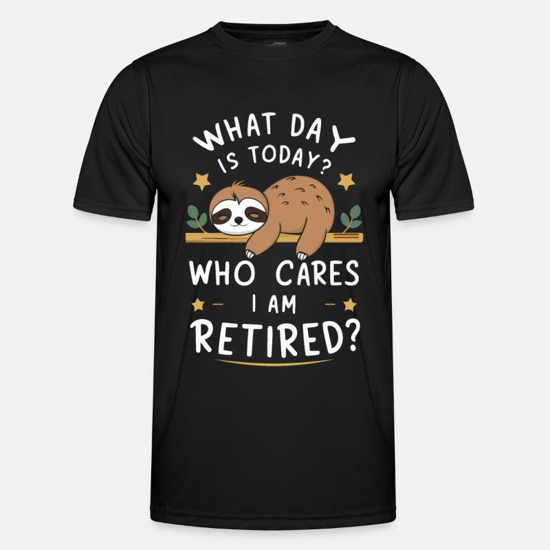 Sloth Sloths Sleep Lazy - Men's Functional T-Shirt - black