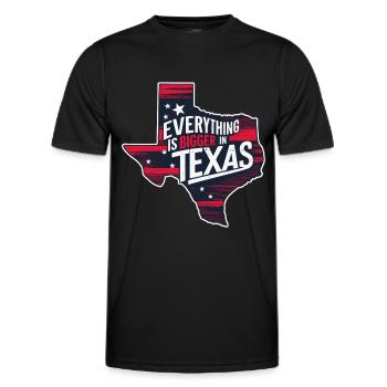Texas State Texans Texas - Men's Functional T-Shirt - black - Front - AI Model Male 178 dark (178cm)