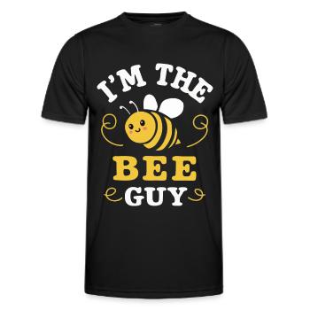 honey bee, beekeeper, bee, bee - Men's Functional T-Shirt - black - Front - AI Model Male 178 dark (178cm)