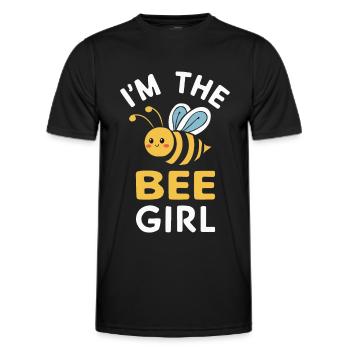 honey bee, beekeeper, bee, bee - Men's Functional T-Shirt - black - Front - AI Model Male 178 dark (178cm)