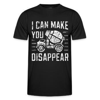 Concrete Polisher Concrete Paver Construction Worker Concrete Zeme - Men's Functional T-Shirt - black - Front - AI Model Male 178 dark (178cm)