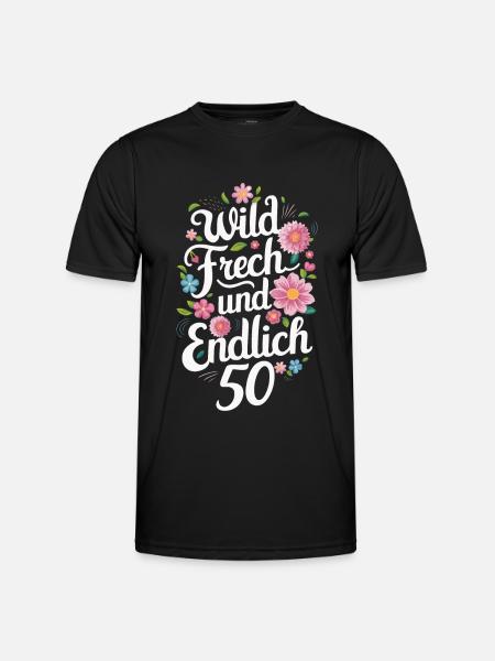 Regalo de cumpleaños 50 años Cumpleaños Niño - Camiseta funcional para hombres - negro