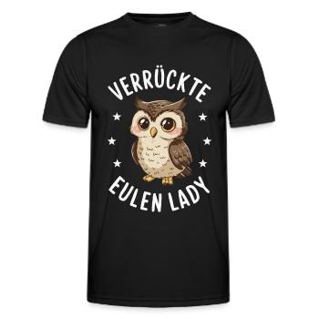 oiseau de nuit hibou hibou oiseau - T-shirt sport Homme - noir - Devant - AI Model Male 178 dark (178cm)