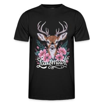 État libre de Bavière Bavarois - T-shirt sport Homme - noir - Devant - AI Model Male 178 dark (178cm)