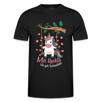 Unicorn Unicorns Mythical Creatures Mystical - Men's Functional T-Shirt - black - Front - AI Model Male 178 dark (178cm)
