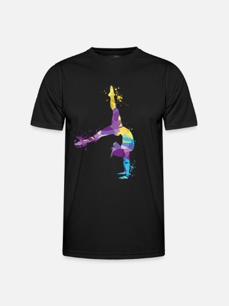 Gymnast Acrobatics Gymnastics Gymnastics - Men's Functional T-Shirt - black