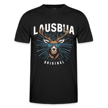 Free State of Bavaria Bavarian - Men's Functional T-Shirt - black - Front - AI Model Male 178 dark (178cm)