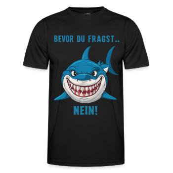 Shark Shark Sharks Shark - Men's Functional T-Shirt - black - Front - AI Model Male 178 dark (178cm)