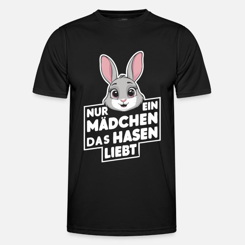 Bunny Bunnies Rabbit Pet - Men's Functional T-Shirt - black