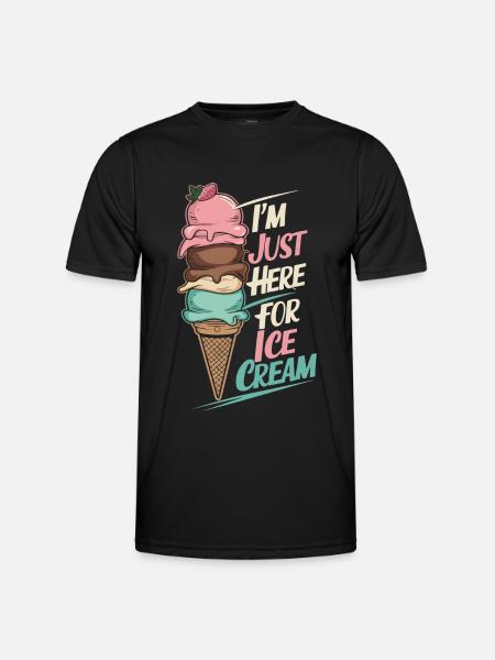 Ice Cream Sweets Ice Cream - Men's Functional T-Shirt - black