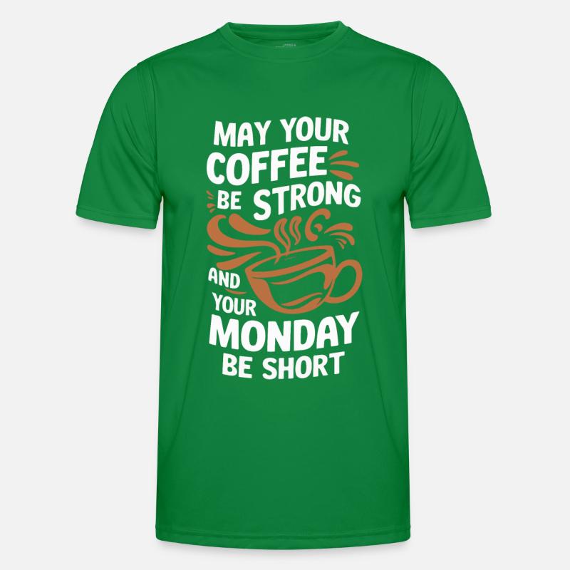 Kaffee Kaffees Trinker Männer Funktions-T-Shirt