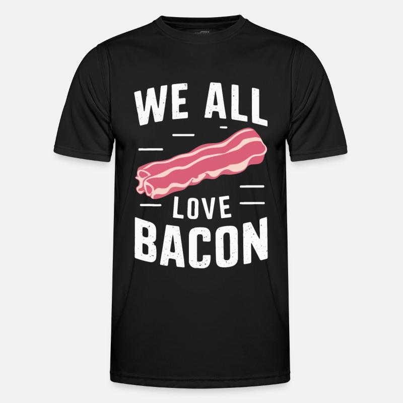 Bacon Breakfast Bacon - Men's Functional T-Shirt - black