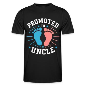 Uncle Fmilie Great-Uncle Uncle - Men's Functional T-Shirt - black - Front - AI Model Male 178 dark (178cm)