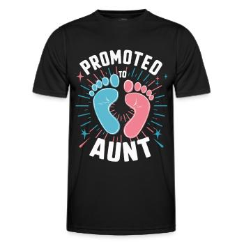 Aunt Family Aunts - Men's Functional T-Shirt - black - Front - AI Model Male 178 dark (178cm)