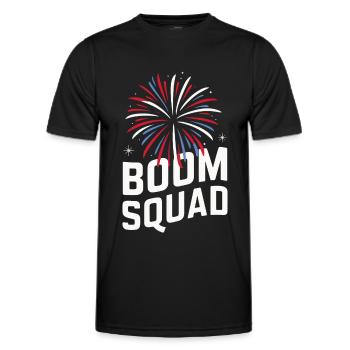 Pyrotechniker Feuerwerk Pyrotechnik - Männer Funktions-T-Shirt - Schwarz - Vorne - AI Model Male 178 dark (178cm)