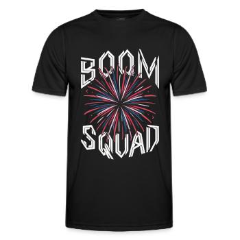 Pyrotechnie Feux d’artifice Pyrotechnie - T-shirt sport Homme - noir - Devant - AI Model Male 178 dark (178cm)