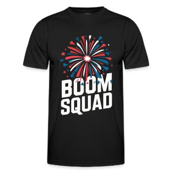 Pyrotechnie Feux d’artifice Pyrotechnie - T-shirt sport Homme - noir - Devant - AI Model Male 178 dark (178cm)