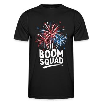 Pyrotechnie Feux d’artifice Pyrotechnie - T-shirt sport Homme - noir - Devant - AI Model Male 178 dark (178cm)