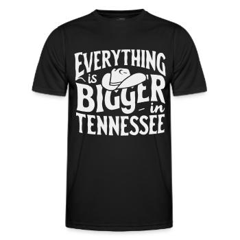 Tennessee, USA, America - Men's Functional T-Shirt - black - Front - AI Model Male 178 dark (178cm)